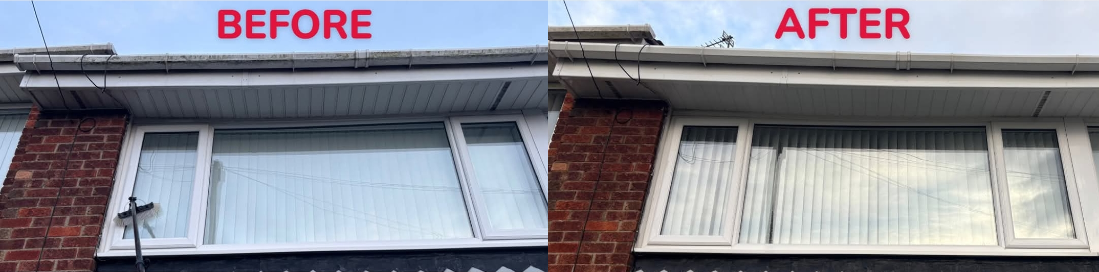 Window cleaning - before and after example 2